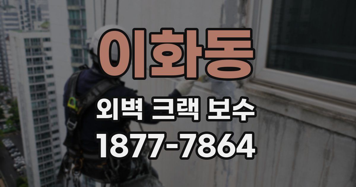 이화동 외벽 크랙 보수