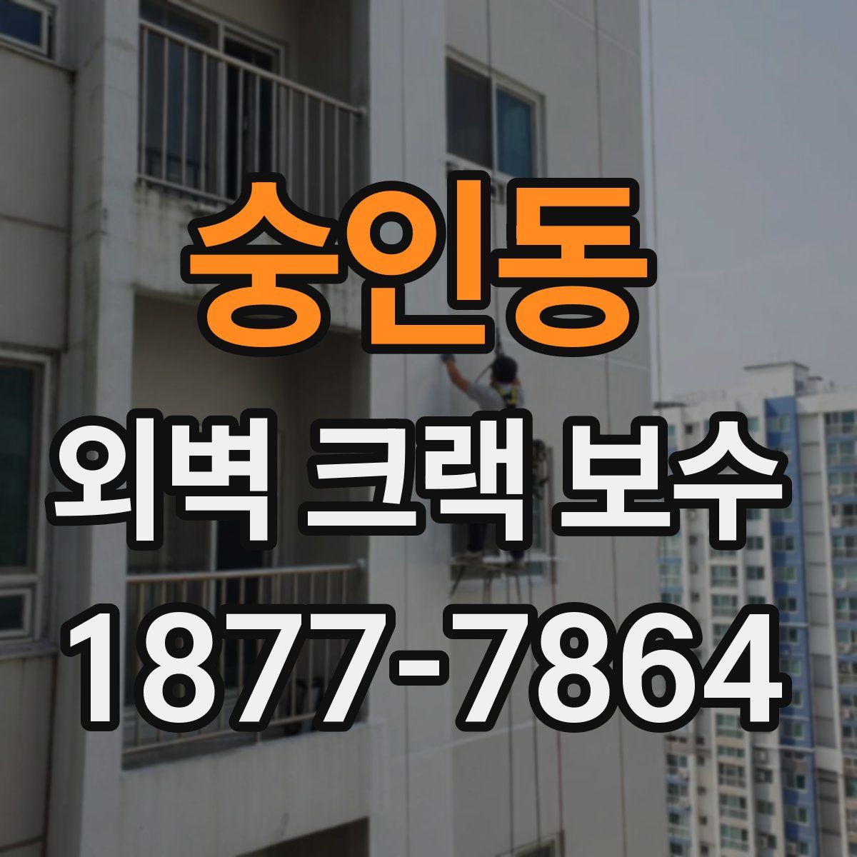 숭인동 외벽 크랙 보수