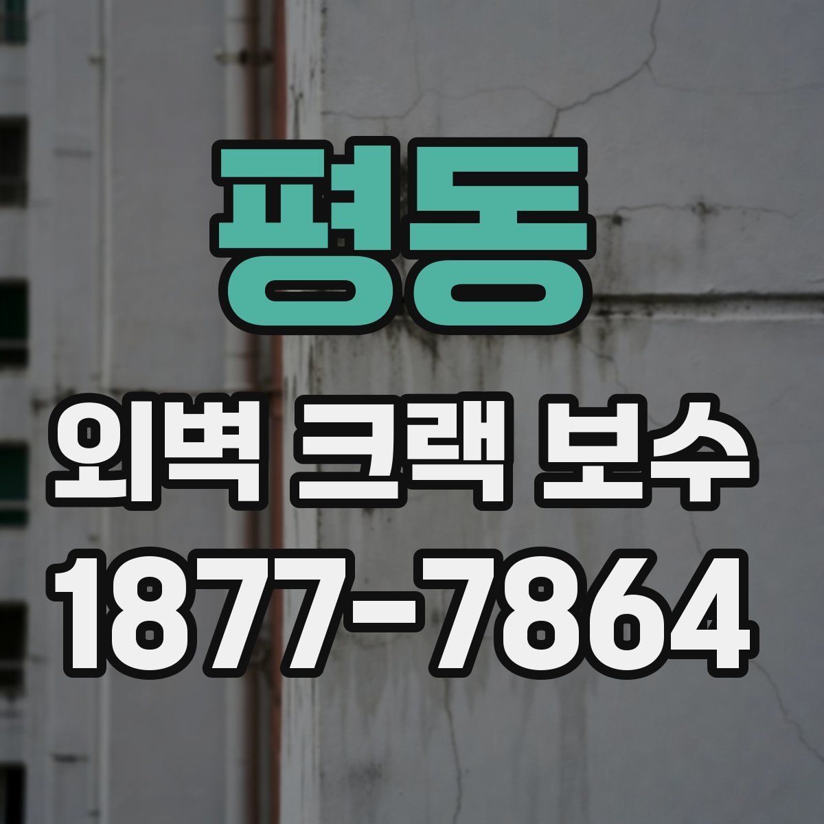 평동 외벽 크랙 보수