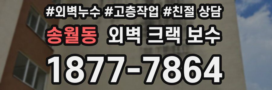 송월동 외벽 크랙 보수