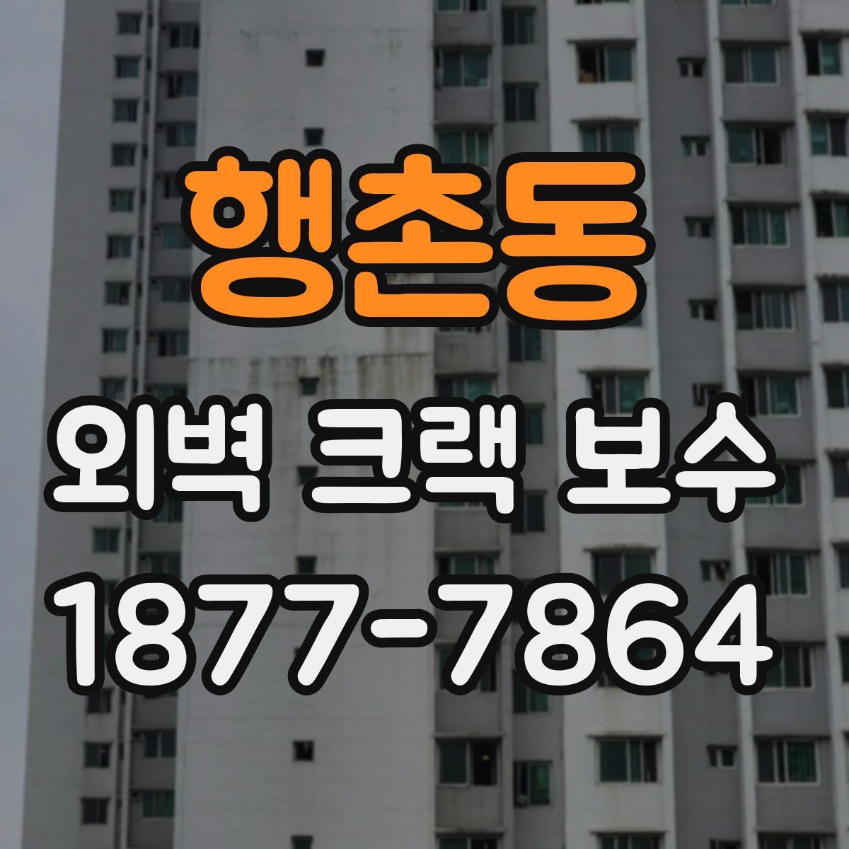 행촌동 외벽 크랙 보수