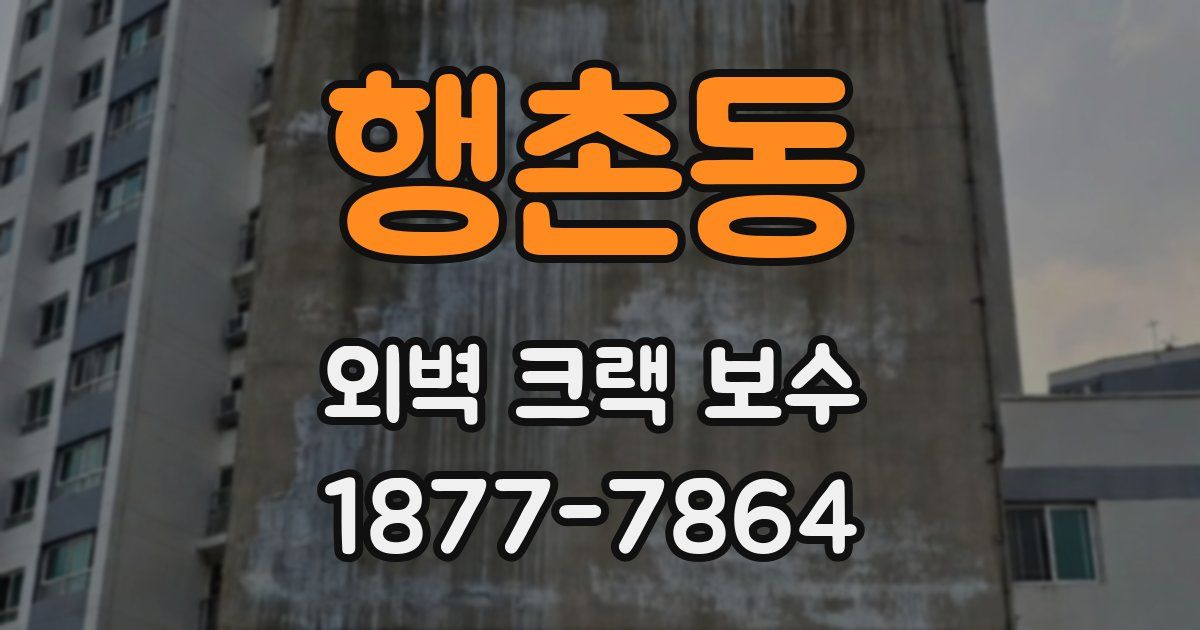 행촌동 외벽 크랙 보수