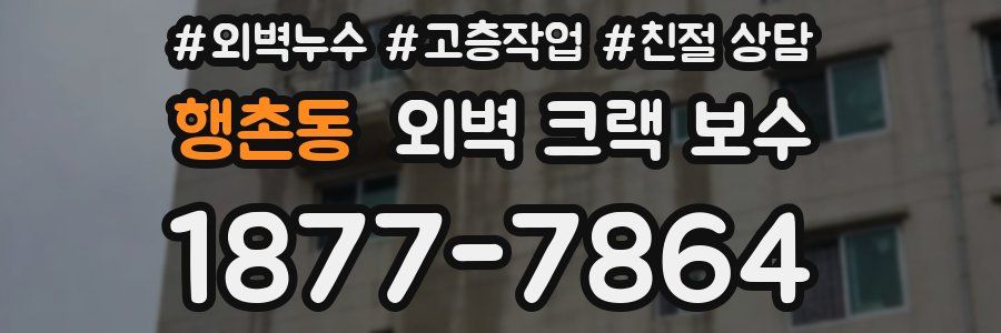 행촌동 외벽 크랙 보수