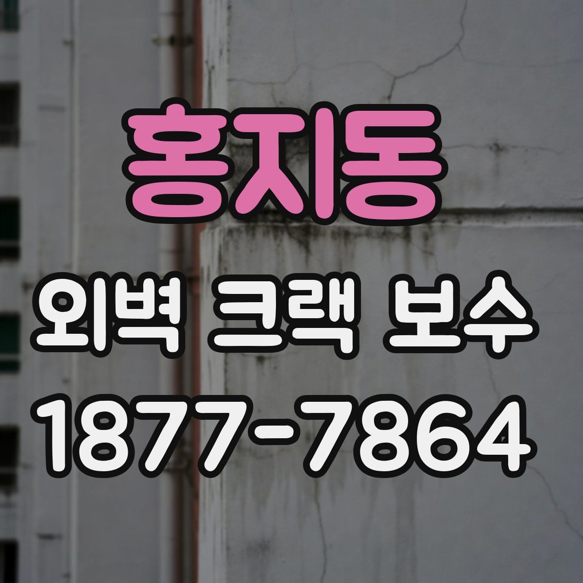 홍지동 외벽 크랙 보수