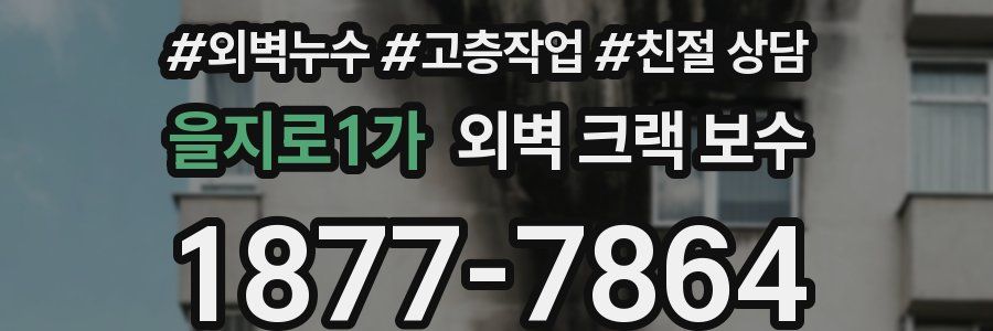 을지로1가 외벽 크랙 보수