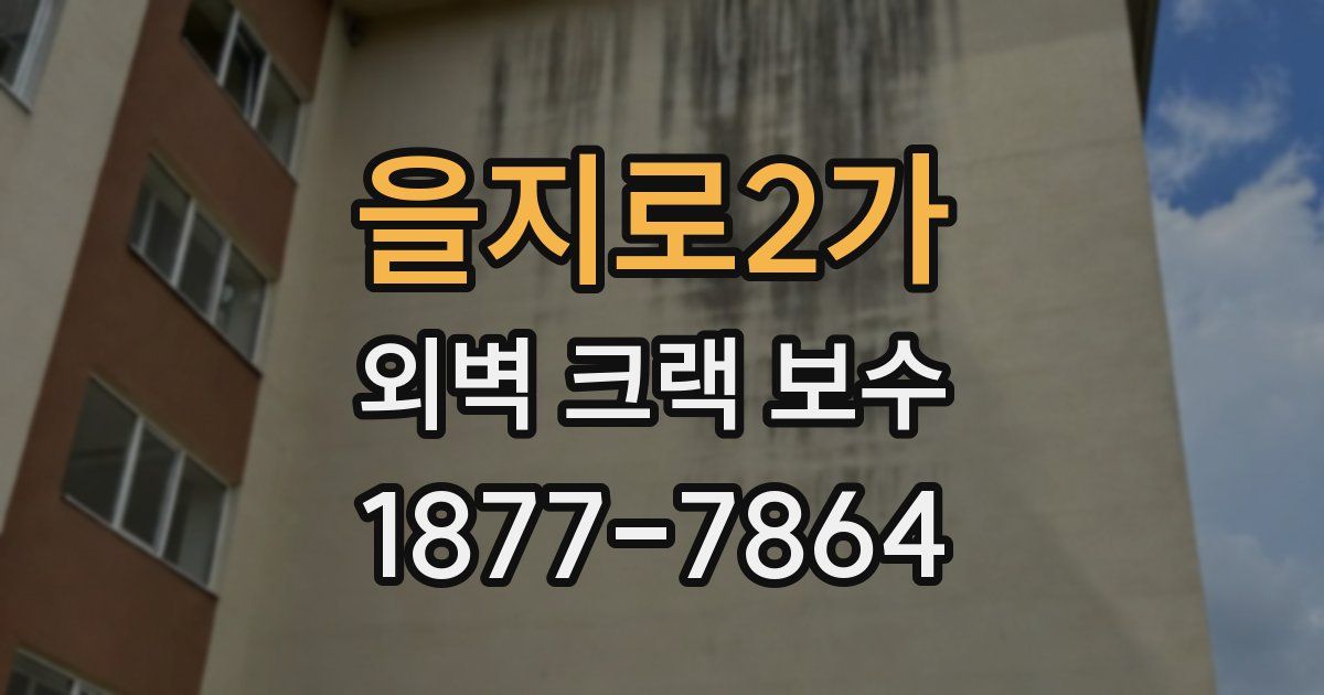 을지로2가 외벽 크랙 보수