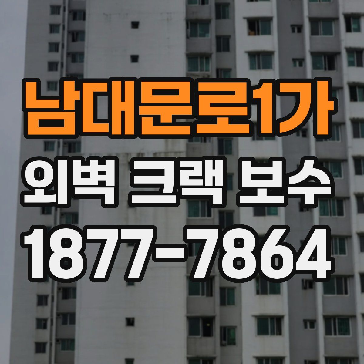 남대문로1가 외벽 크랙 보수