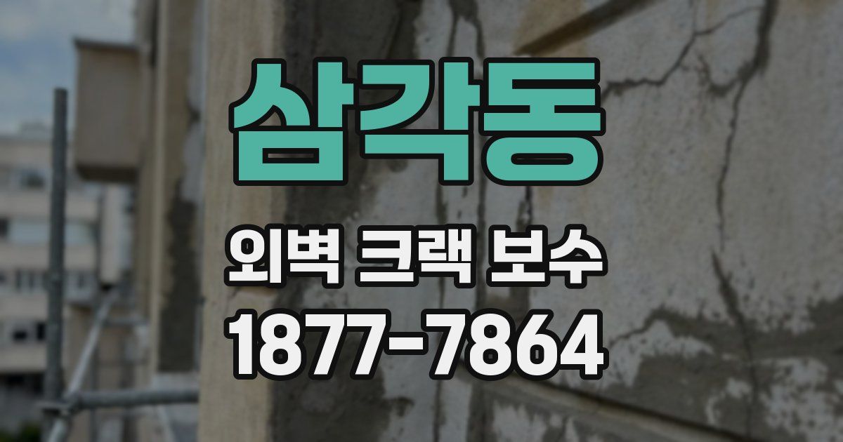 삼각동 외벽 크랙 보수