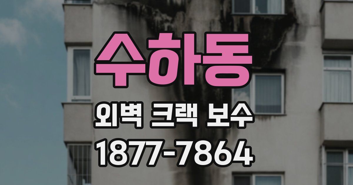 수하동 외벽 크랙 보수