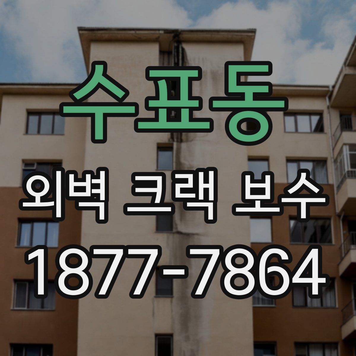 수표동 외벽 크랙 보수
