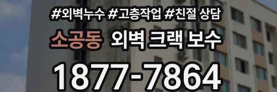 소공동 외벽 크랙 보수