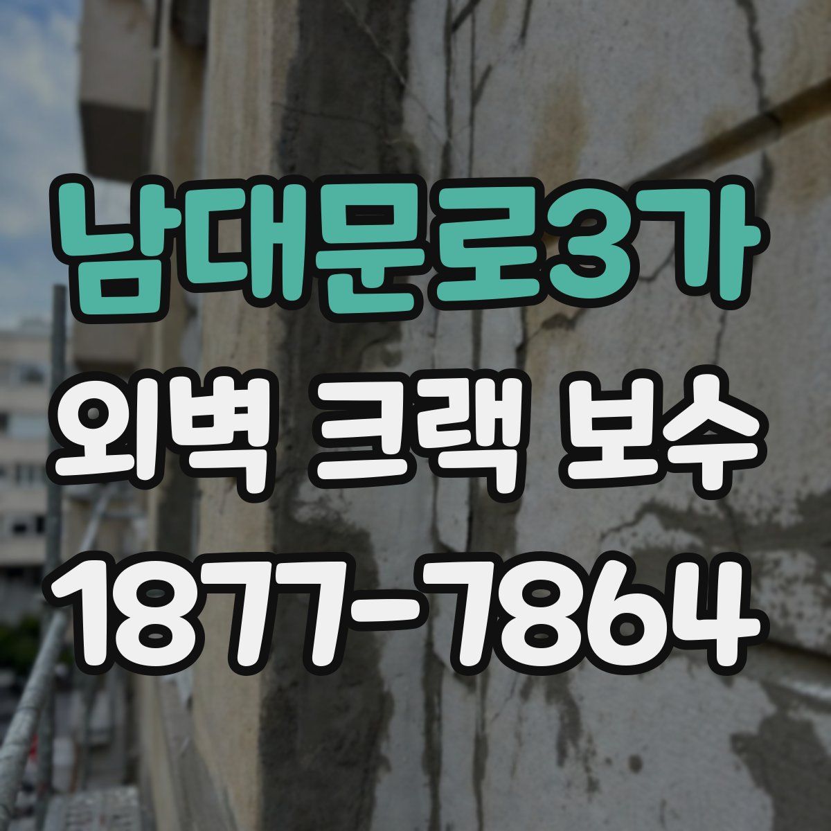 남대문로3가 외벽 크랙 보수