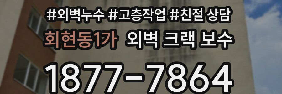 회현동1가 외벽 크랙 보수
