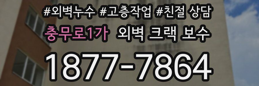 충무로1가 외벽 크랙 보수