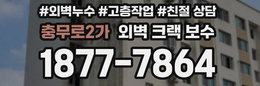 충무로2가 외벽 크랙 보수