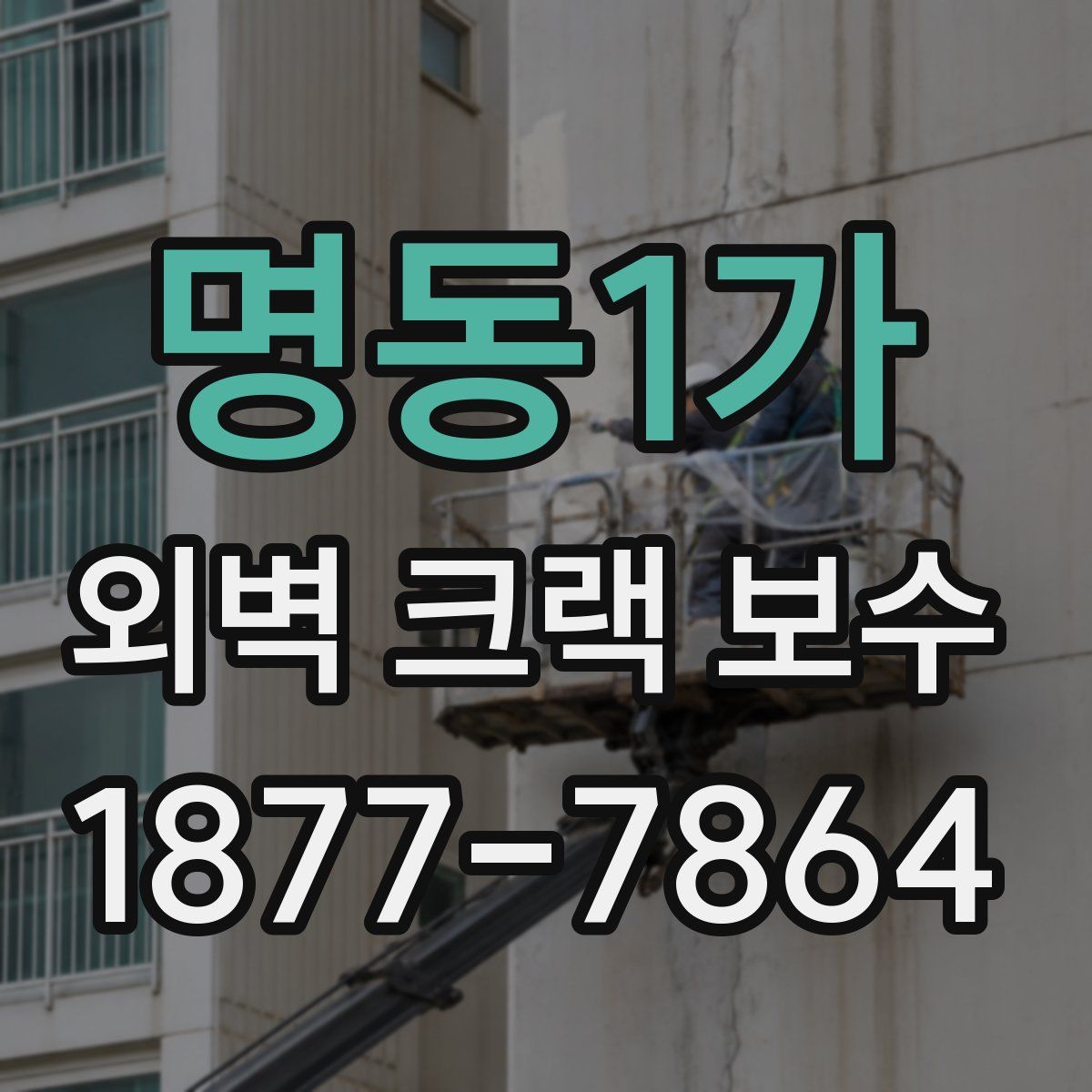 명동1가 외벽 크랙 보수