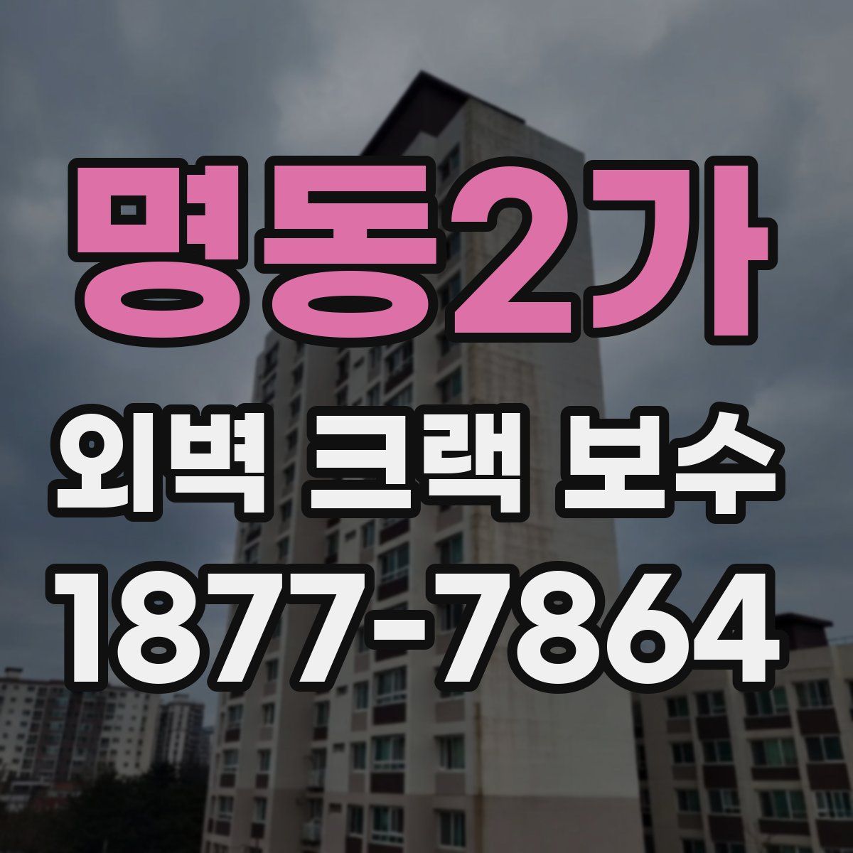 명동2가 외벽 크랙 보수