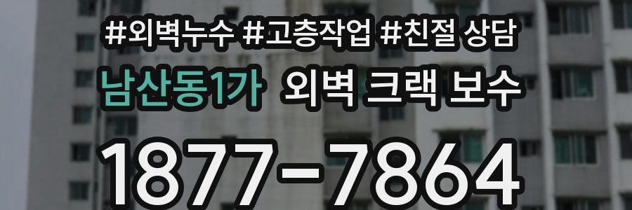 남산동1가 외벽 크랙 보수