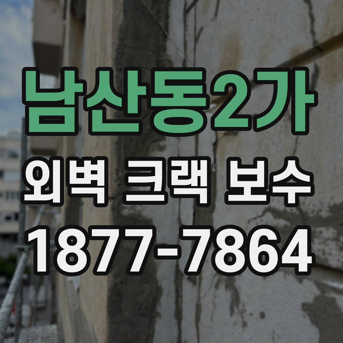 남산동2가 외벽 크랙 보수