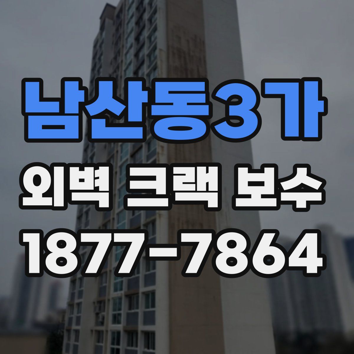 남산동3가 외벽 크랙 보수