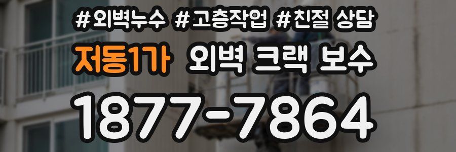 저동1가 외벽 크랙 보수