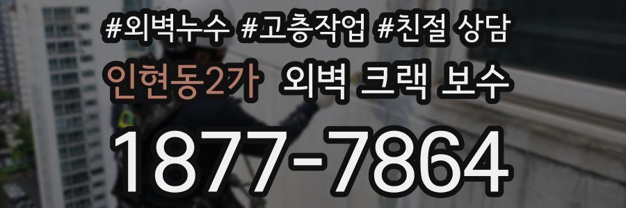 인현동2가 외벽 크랙 보수