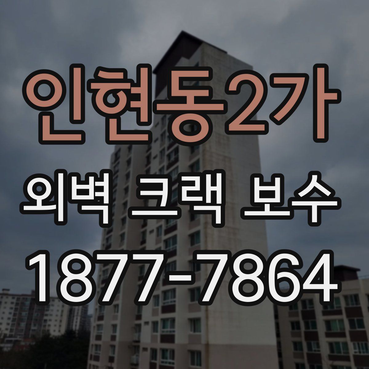 인현동2가 외벽 크랙 보수