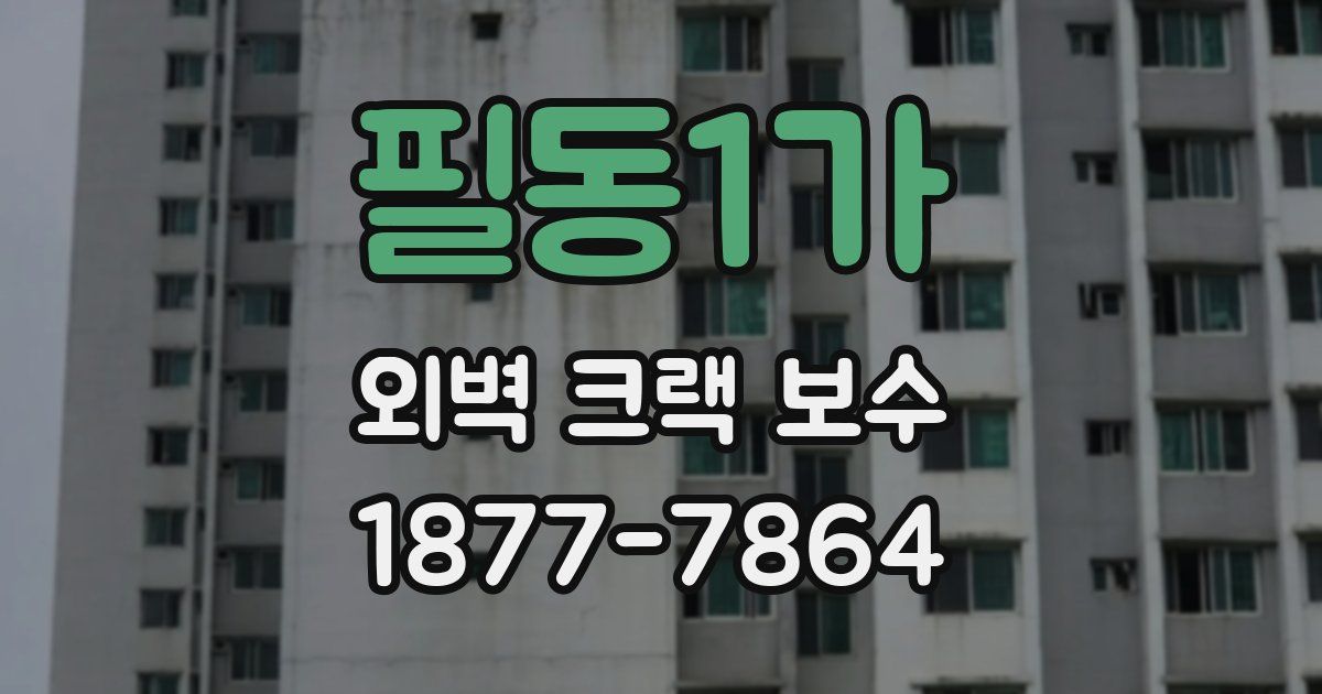 필동1가 외벽 크랙 보수