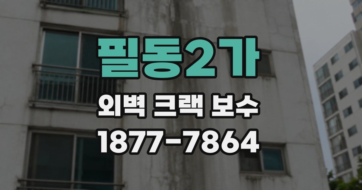필동2가 외벽 크랙 보수