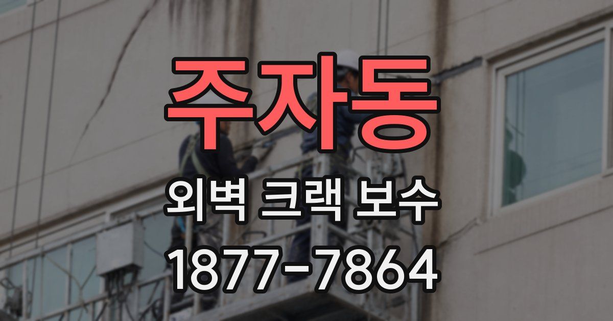 주자동 외벽 크랙 보수