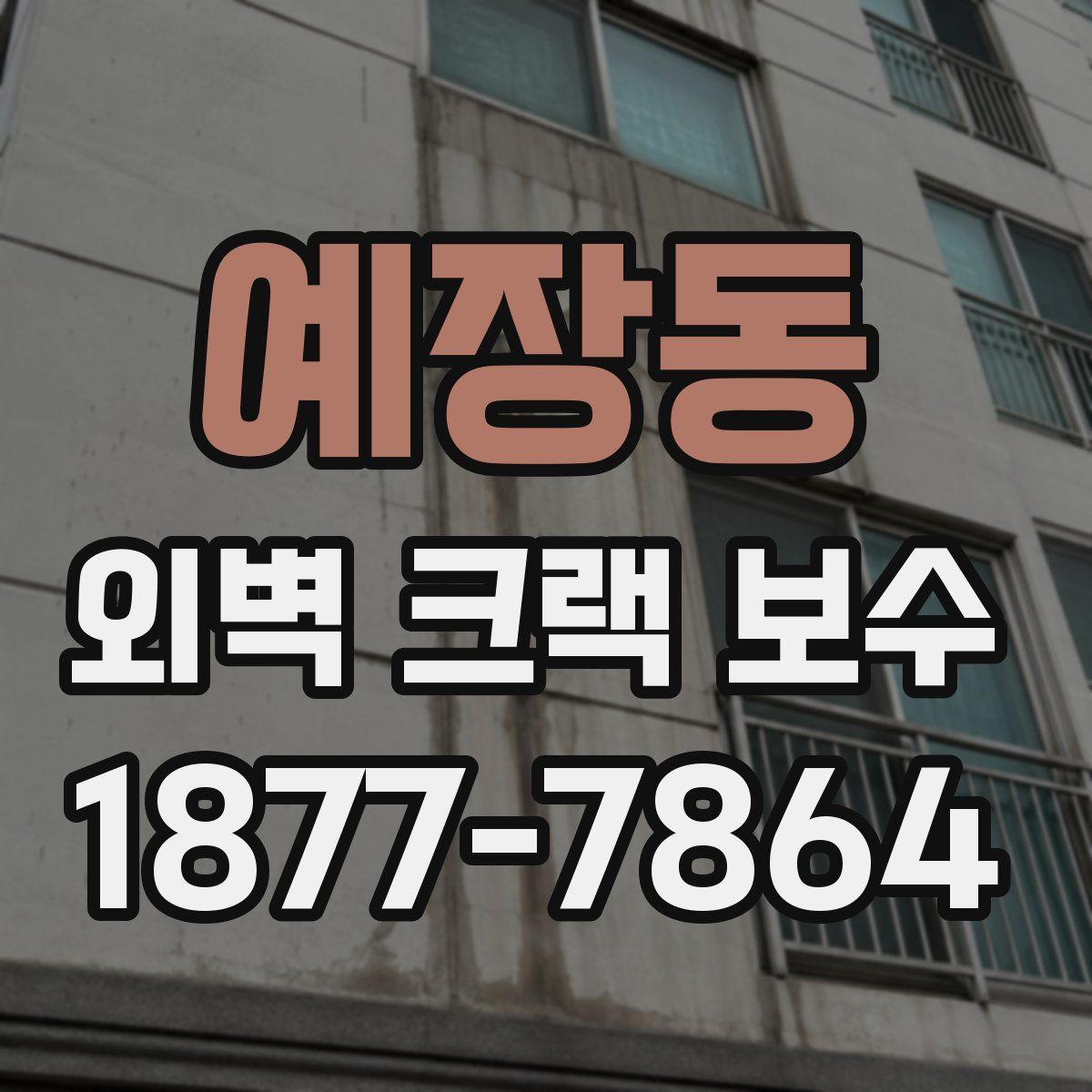 예장동 외벽 크랙 보수