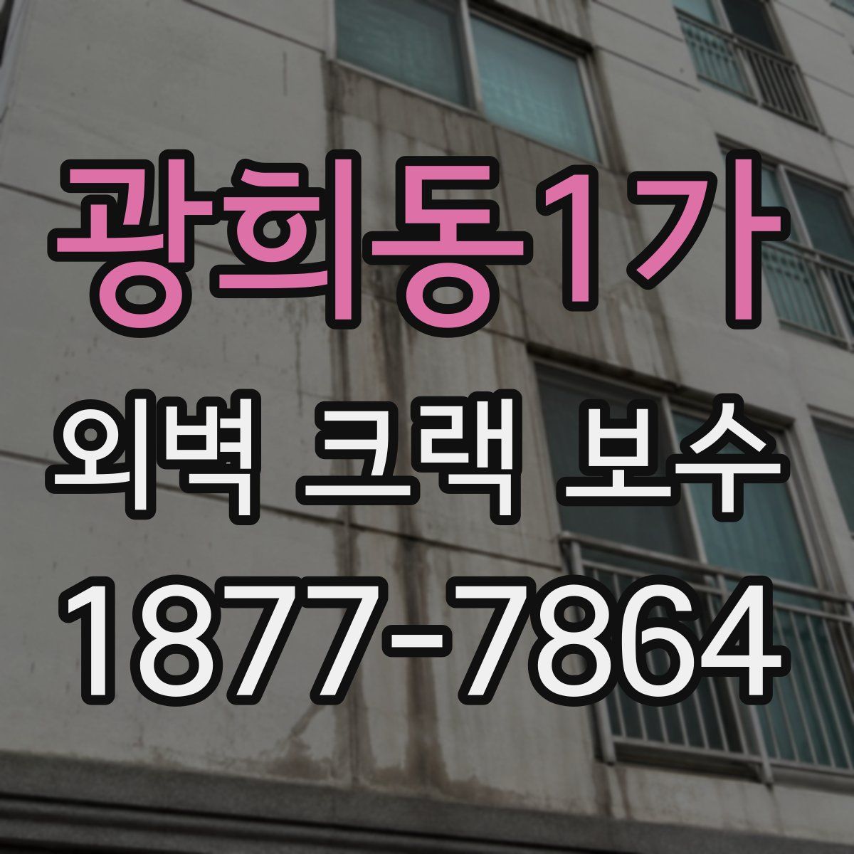 광희동1가 외벽 크랙 보수