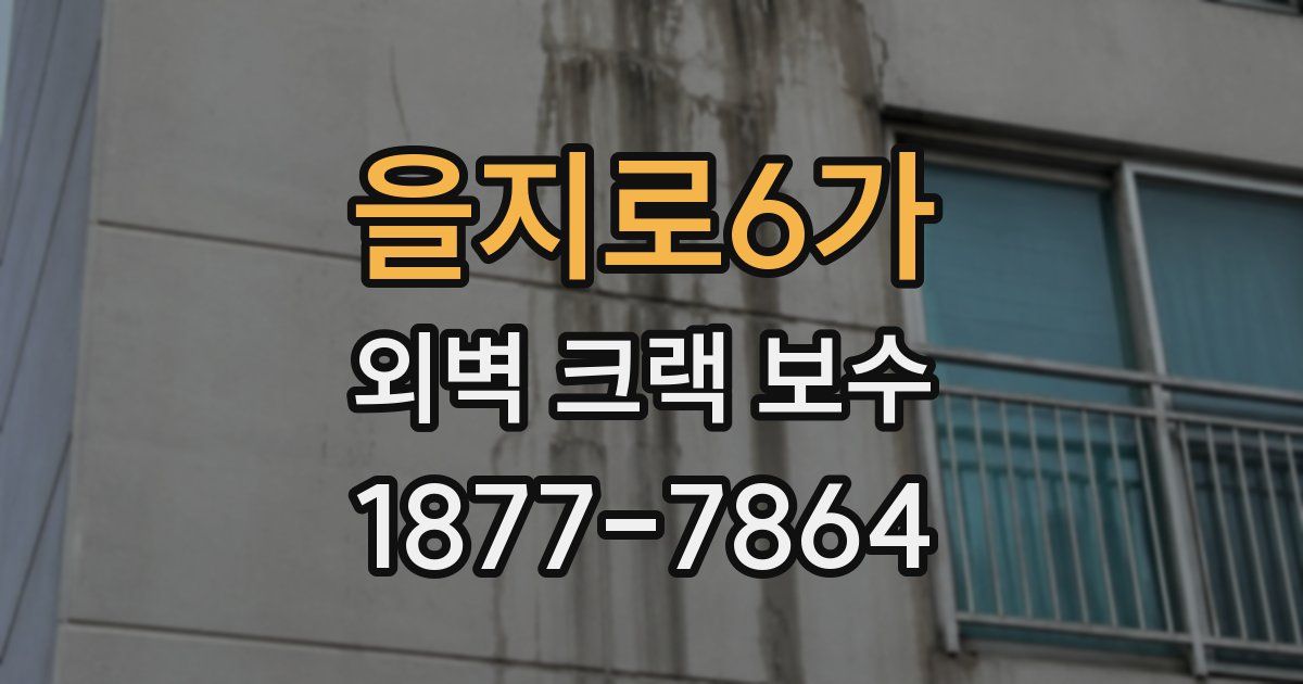 을지로6가 외벽 크랙 보수