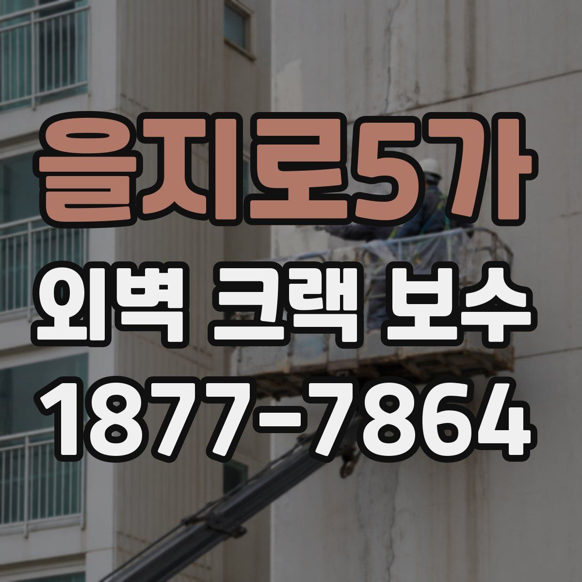 을지로5가 외벽 크랙 보수