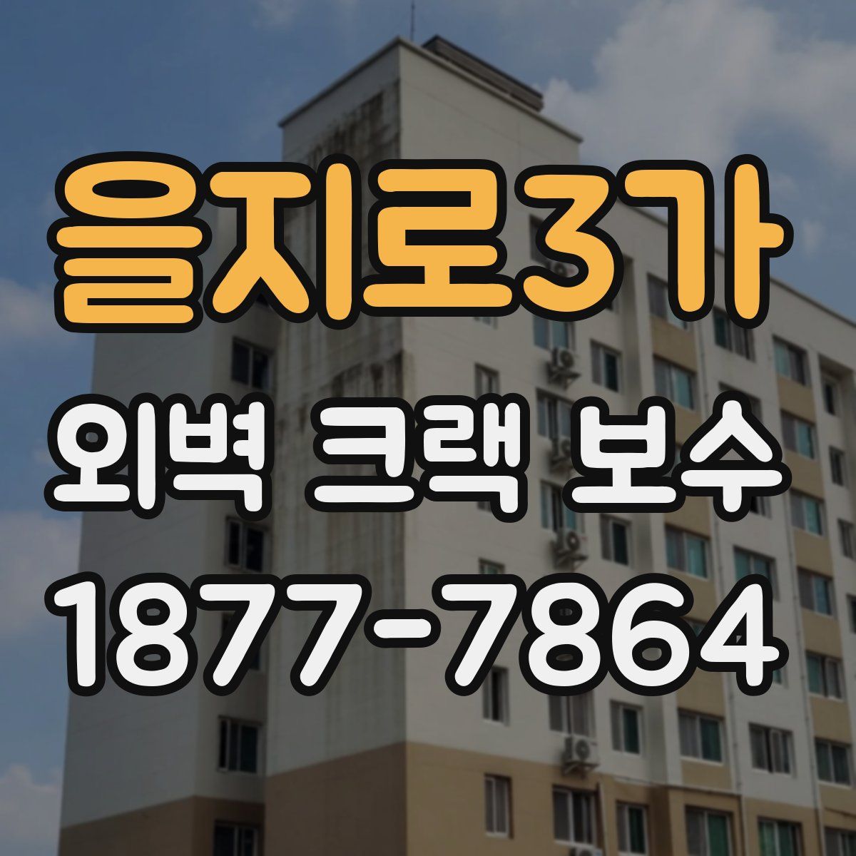 을지로3가 외벽 크랙 보수