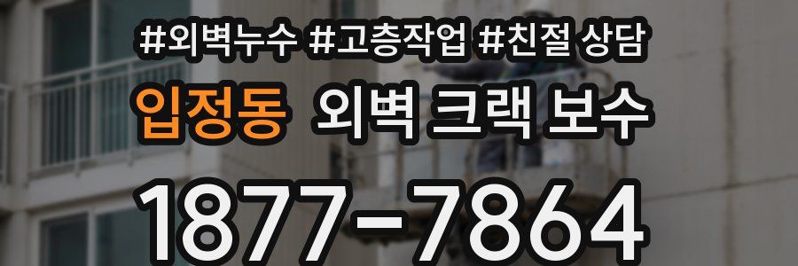 입정동 외벽 크랙 보수