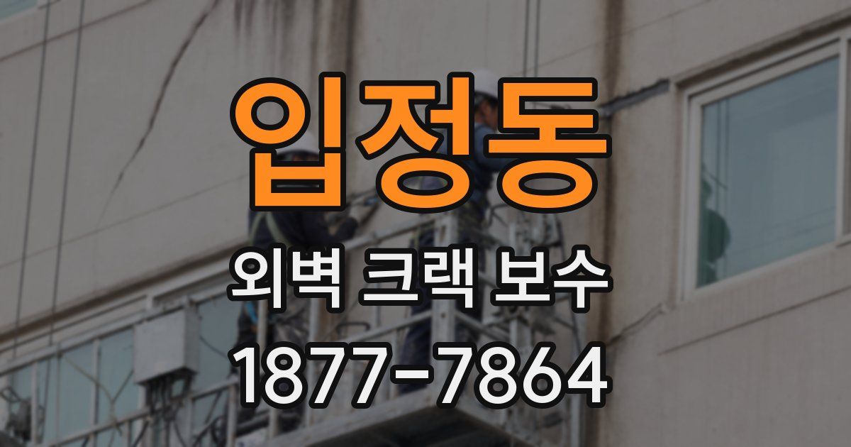 입정동 외벽 크랙 보수