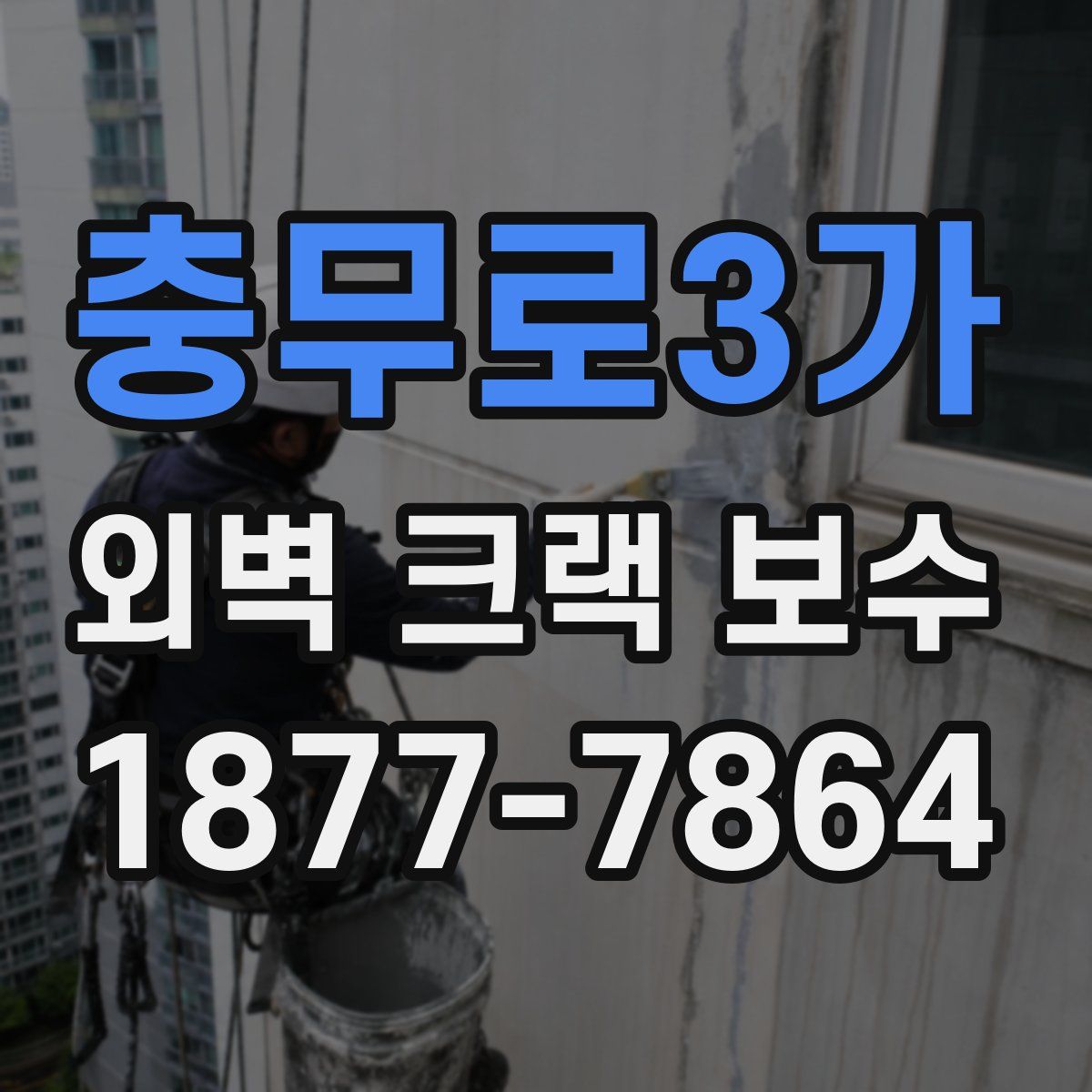 충무로3가 외벽 크랙 보수