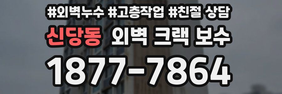 신당동 외벽 크랙 보수