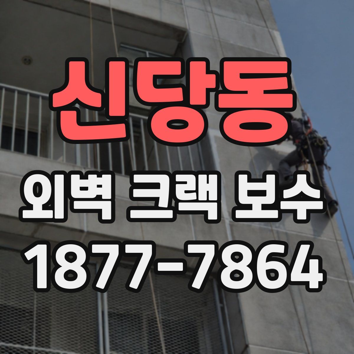 신당동 외벽 크랙 보수