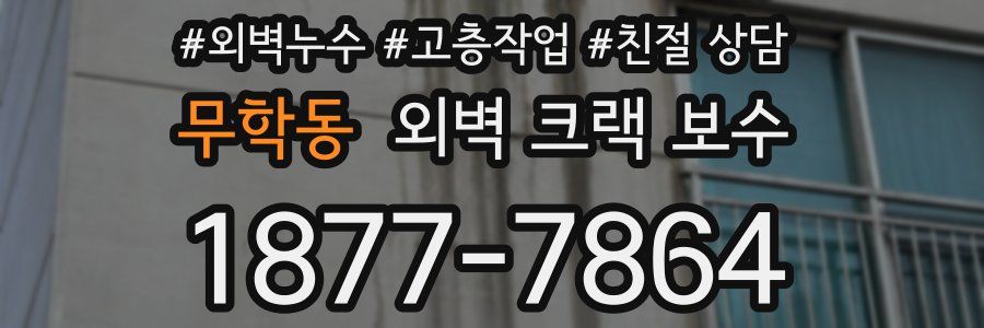 무학동 외벽 크랙 보수