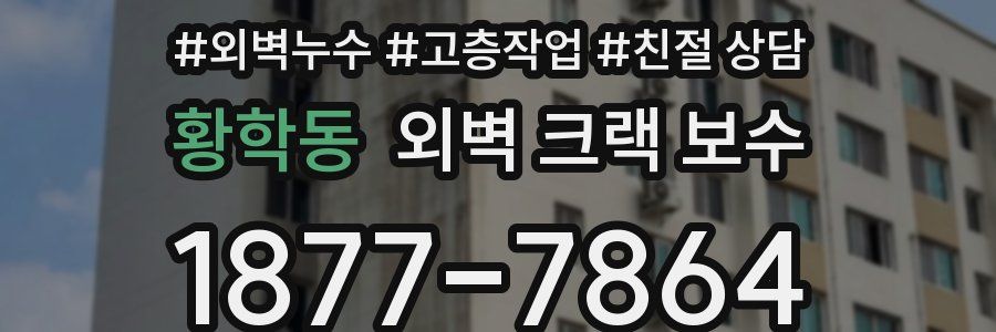 황학동 외벽 크랙 보수