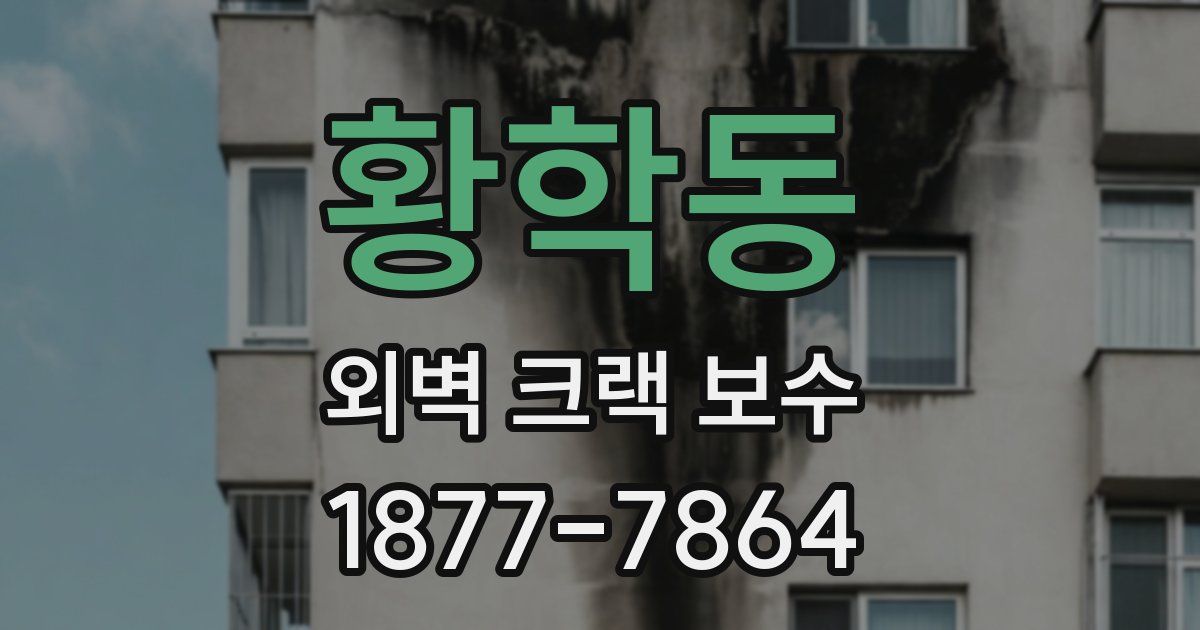 황학동 외벽 크랙 보수