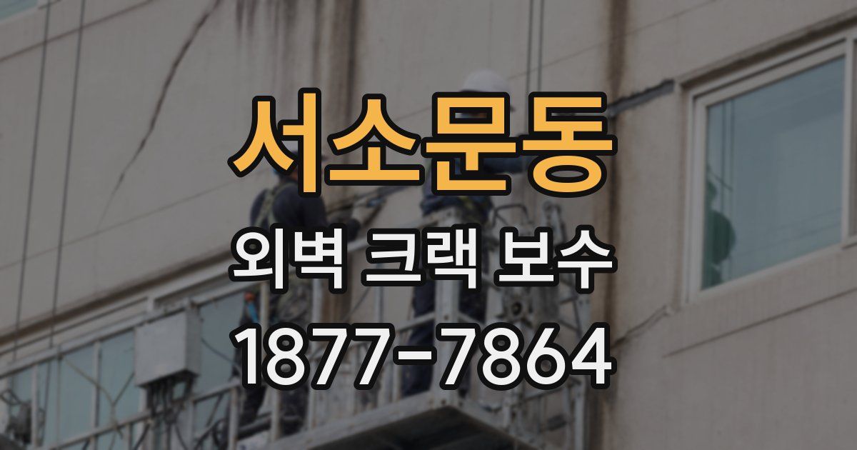 서소문동 외벽 크랙 보수