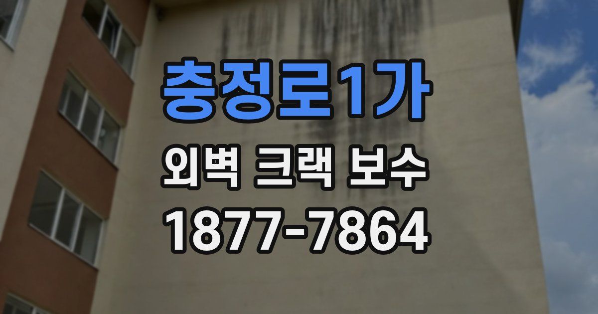 충정로1가 외벽 크랙 보수