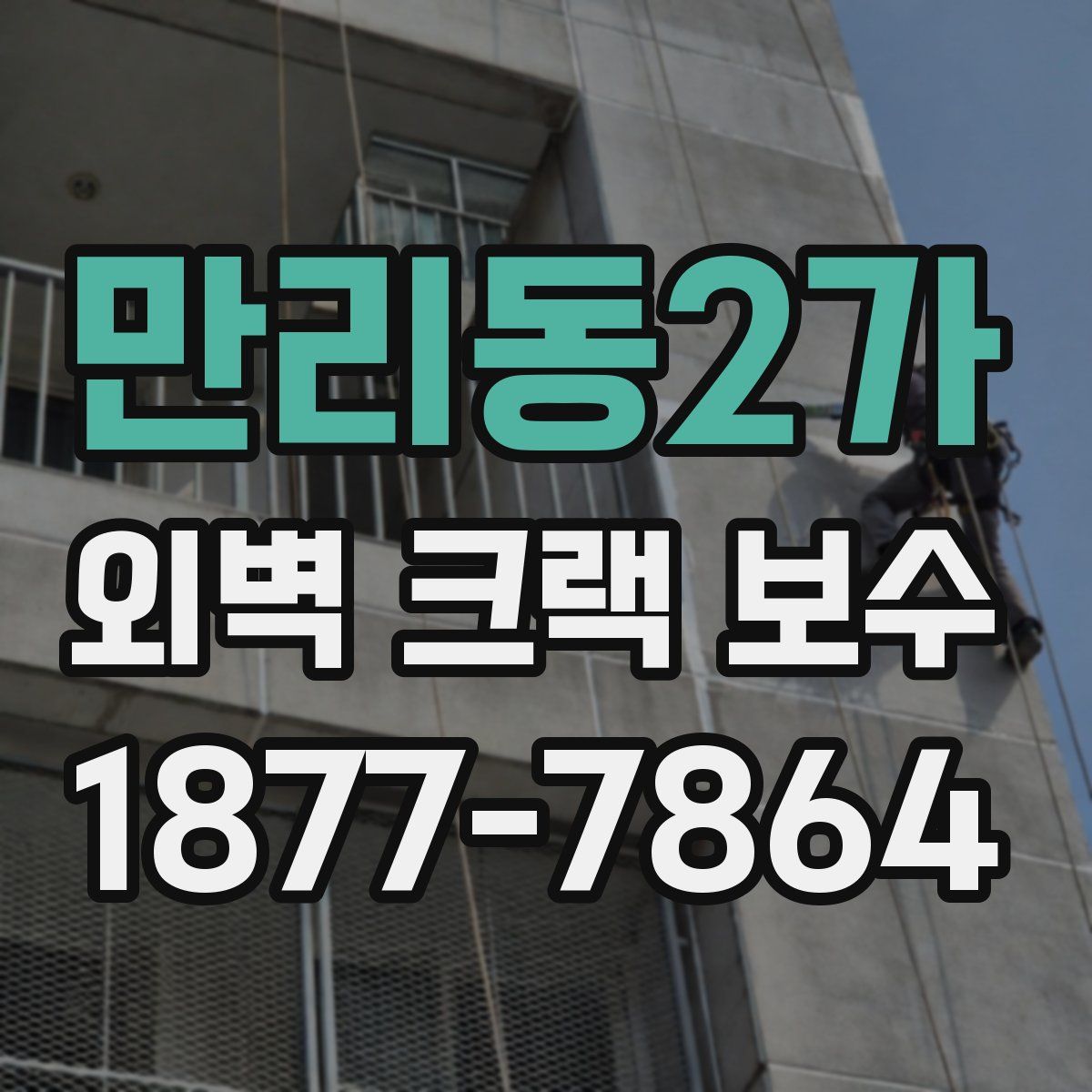만리동2가 외벽 크랙 보수