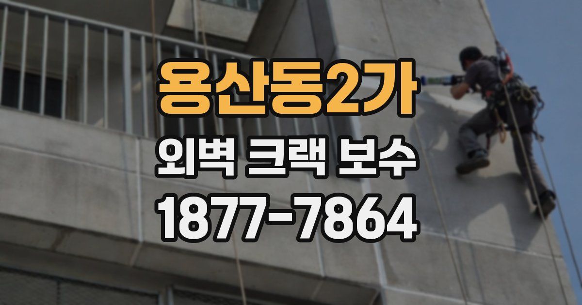 용산동2가 외벽 크랙 보수