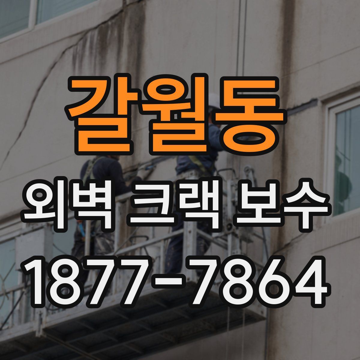 갈월동 외벽 크랙 보수