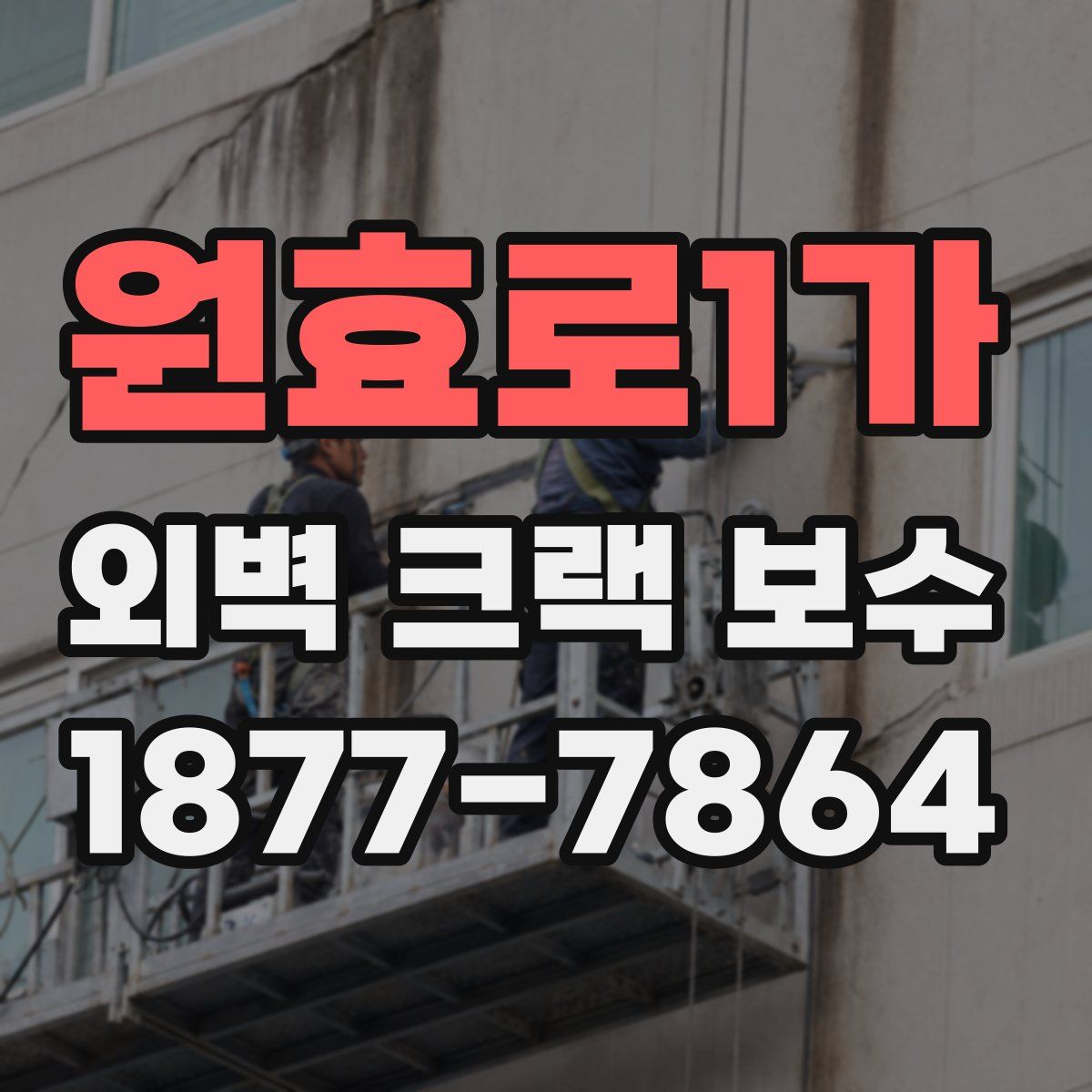 원효로1가 외벽 크랙 보수