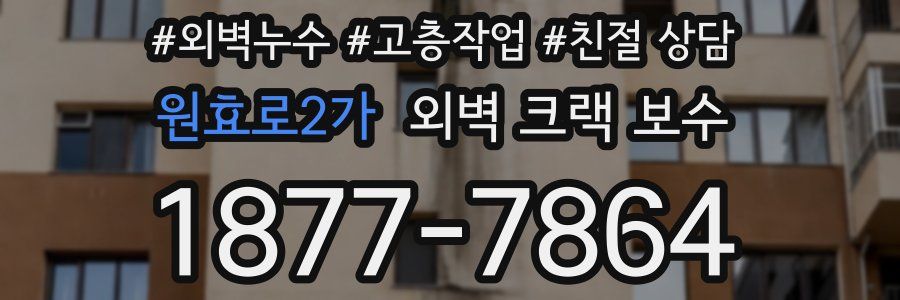원효로2가 외벽 크랙 보수